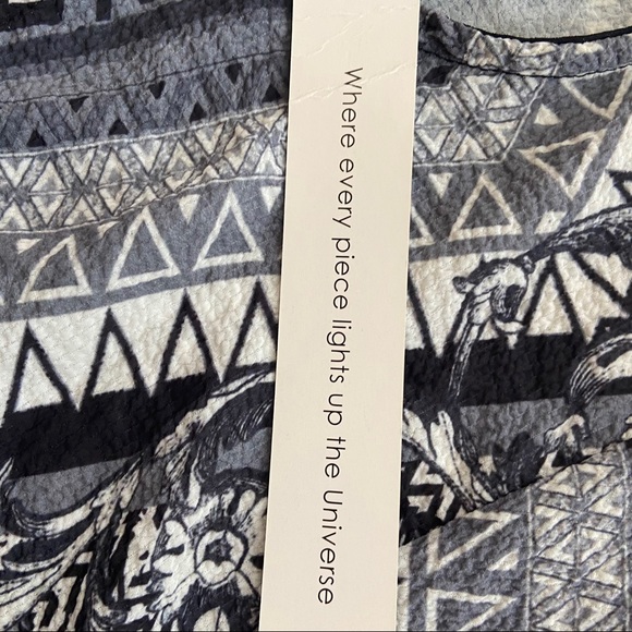 ElluminNation Boho Hippie Scroll Print Tunic Top S - Picture 11 of 11